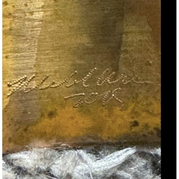 Vintage Bangle Cuff With Embedded Gemstones - Handcrafted & Signed By Michael Wu - Picture 7 of 7